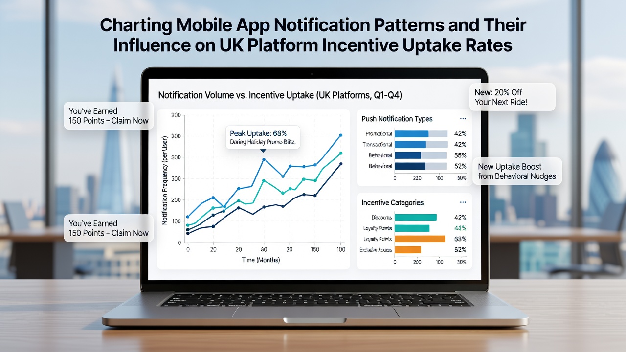 Mobile app notification patterns displayed on smartphone screens with UK betting platform interfaces