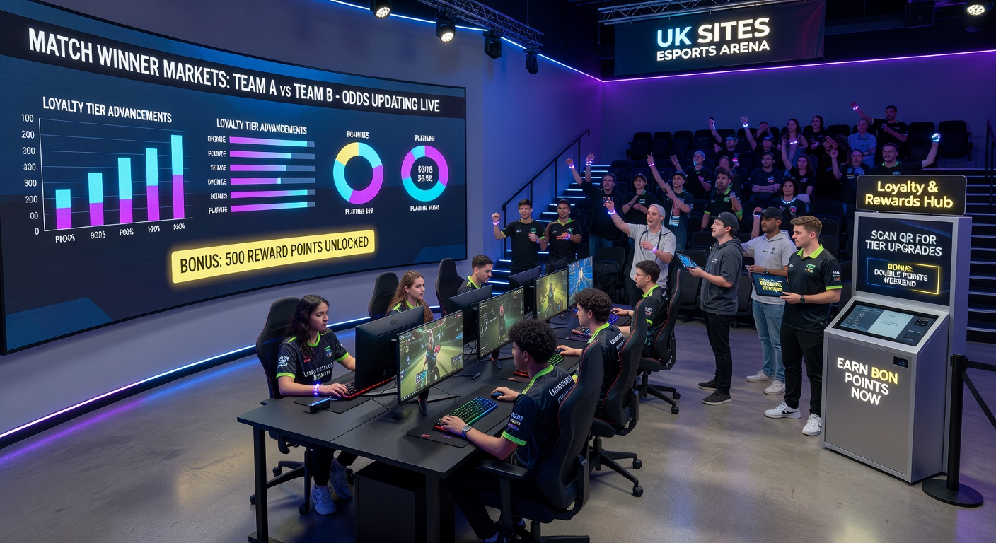 Detailed view of loyalty dashboard on a UK esports betting site with tier progress bars and recent bonus reset notifications