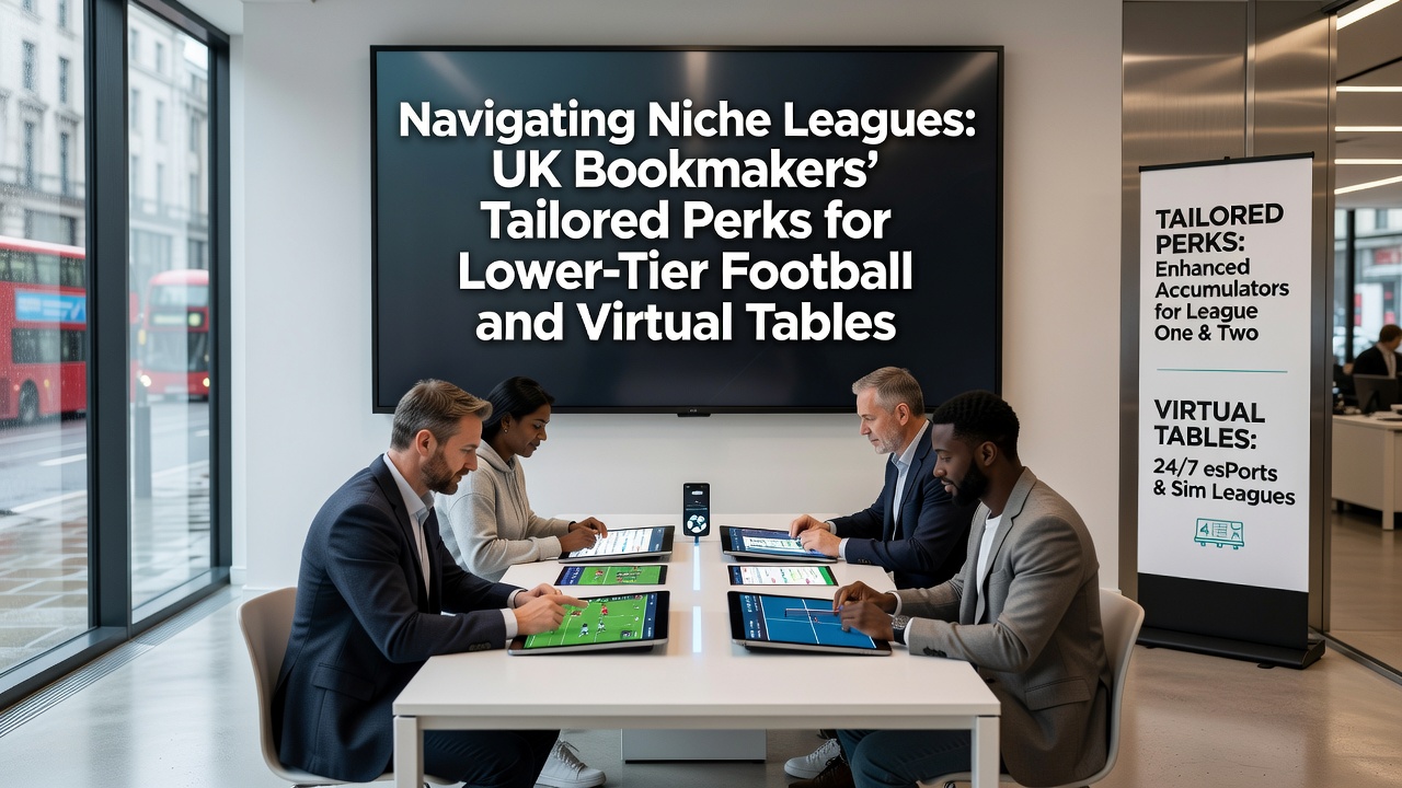 UK bookmakers offering perks for lower tier football leagues and virtual betting tables