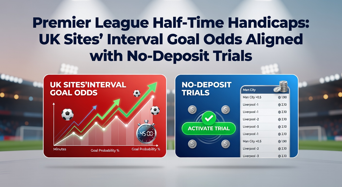 Premier League match in progress at half-time, with scoreboard showing handicap odds overlay