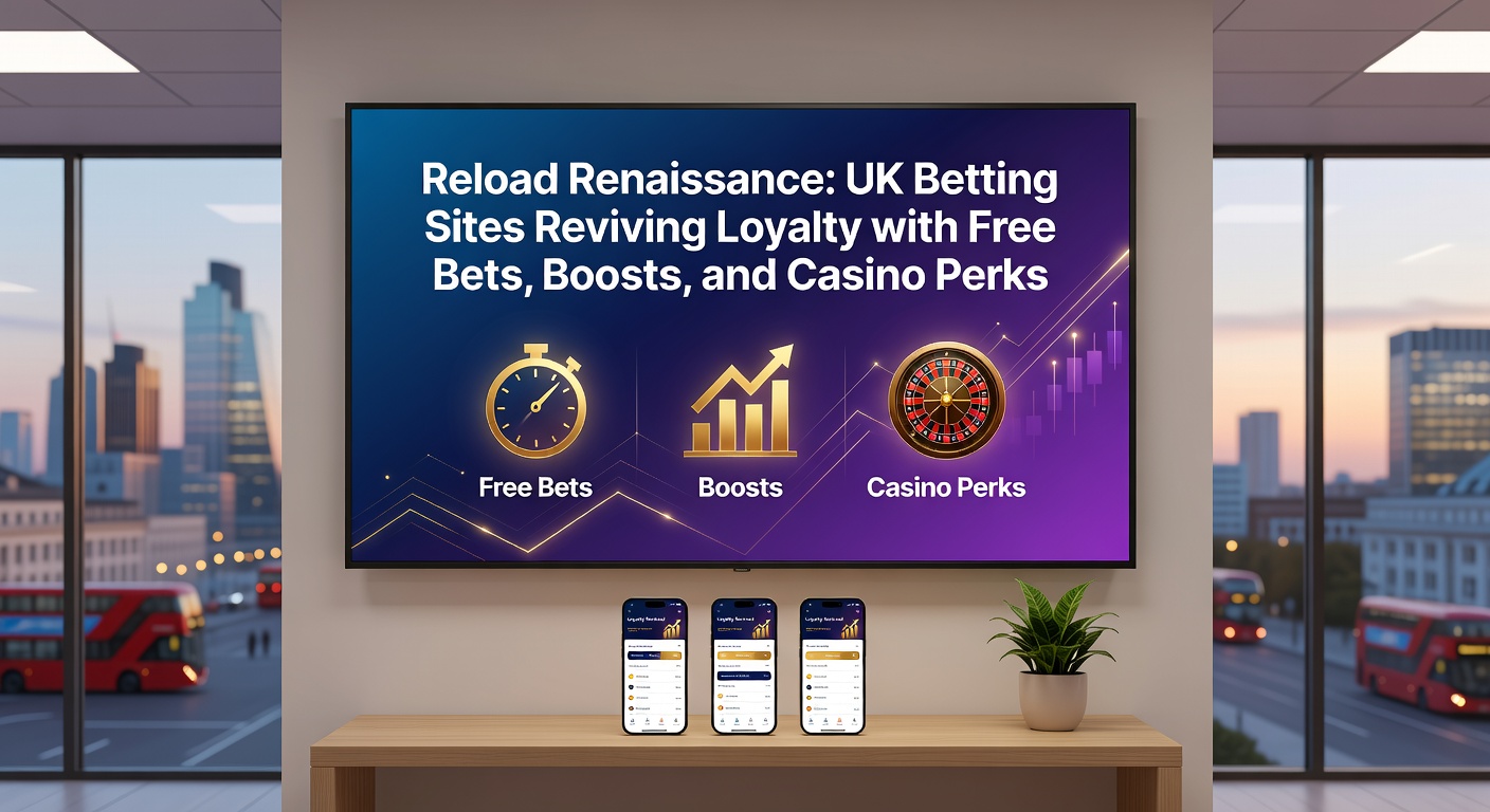 Close-up of a mobile betting app screen showing a reload bonus popup with free bet credits, odds boosts, and casino perk icons glowing invitingly