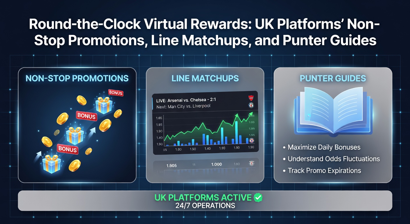 Digital screen displaying simulated virtual horse racing with betting odds and promotions overlay