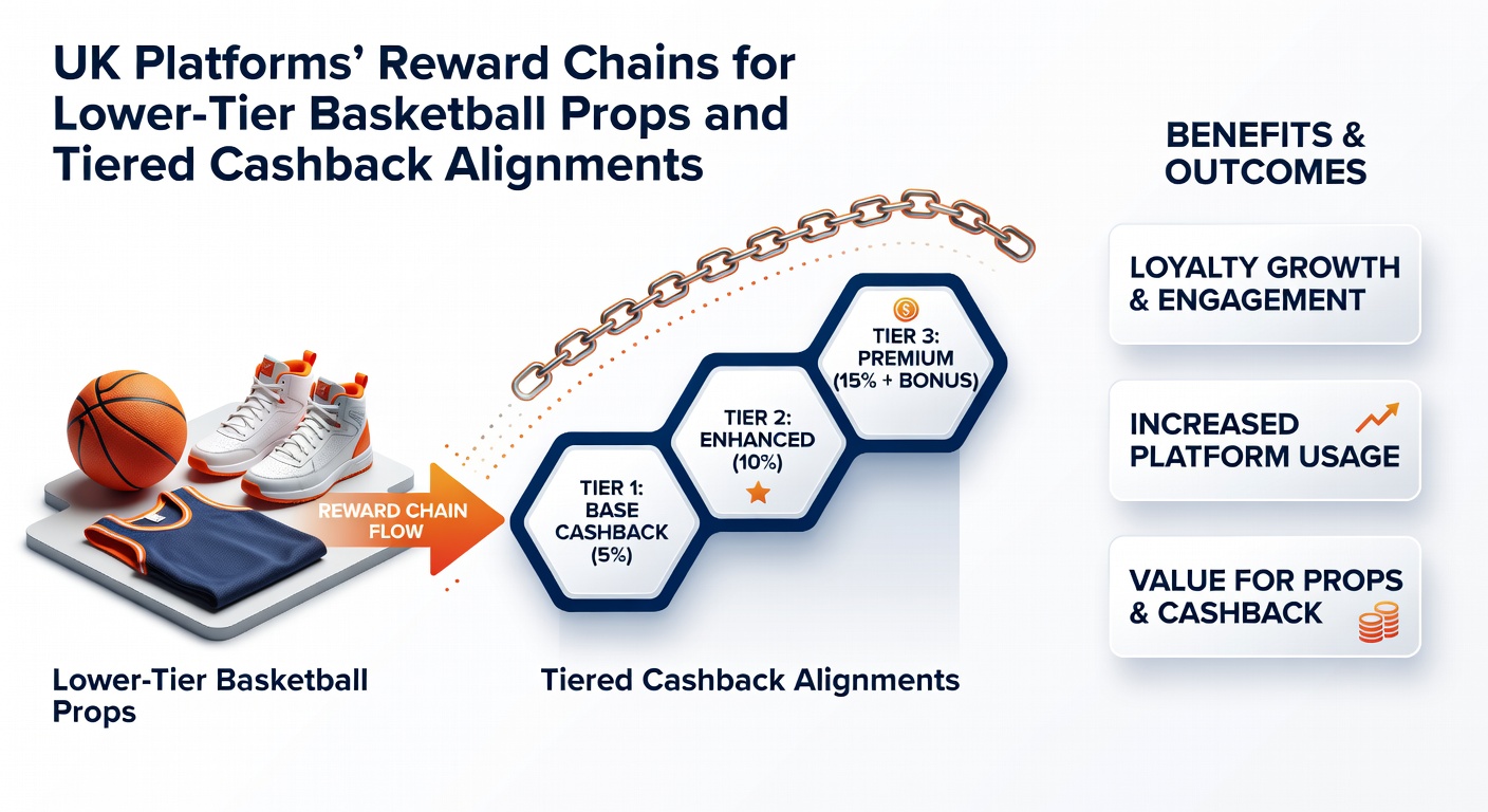 Tiered cashback dashboard showing alignment with basketball prop betting activity on a UK platform